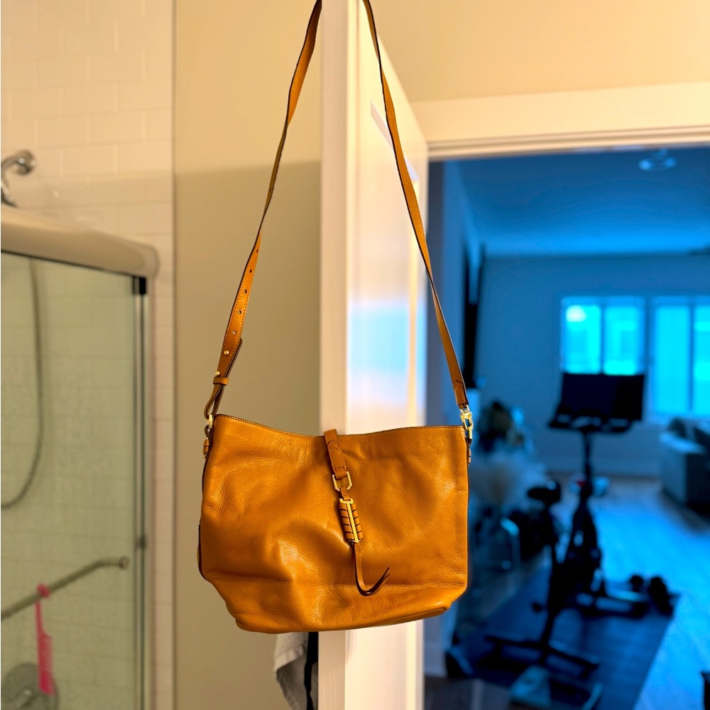 Brown Leather Cross Body Bag - Picture 4 of 4